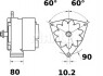 Генератор 28V 55A MH MAHLE / KNECHT MG 460 (фото 1)