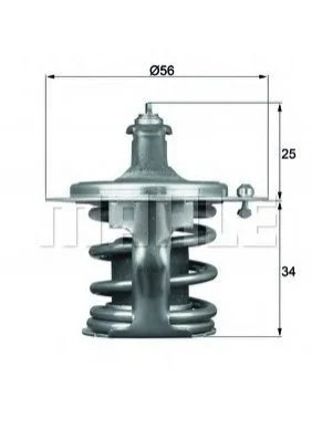 Термостат, охолоджуюча рідина MAHLE MAHLE / KNECHT TX 79 78 D (фото 1)
