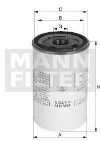 Фільтр масляний -FILTER MANN LB 962/8