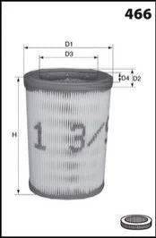 Фільтр повітря OEM Renault (аналогWA6005/LX716) MECAFILTER EL3416