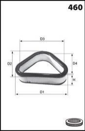 Фільтр повітря (аналогWA6051/LX699) MECAFILTER EL3543