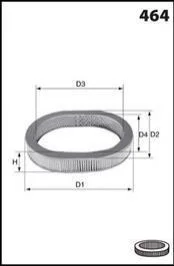 Фільтр повітря (аналогWA6011/LX1043) MECAFILTER EL3797