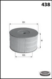 Фільтр повітря (аналогWA9483/) MECAFILTER EL9175