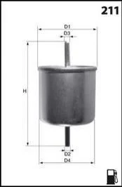 Фільтр палива (аналогWF8103/KL146) MECAFILTER ELE6044