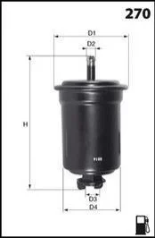 Фільтр палива (аналогWF8310/KL453) MECAFILTER ELE6115