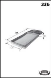 Фільтр повітря (аналогWA6373/LX571/1) MECAFILTER ELP3752