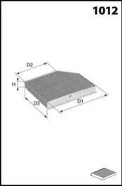 Фільтр салону (аналогWP9328/LAK386) MECAFILTER ELR7220