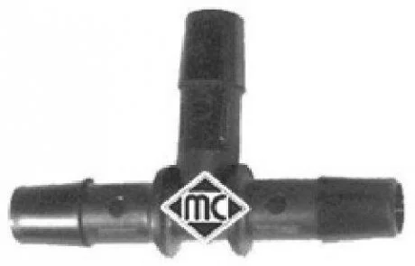 Універсальний пластиковий зєднувач шлангів 10mm (T-образний) Metalcaucho 00064