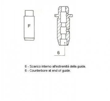Направляюча клапана EX NISSAN CD17/CD20 48X7X11.03 (вир-во) Metelli 01-2583