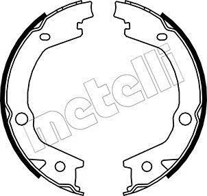 Комплект тормозных колодок, стояночная тормозная система Metelli 53-0184 (фото 1)