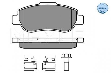 Колодки тормозные (передние) Fiat Doblo 05- (Bosch) MEYLE 025 240 7217/W