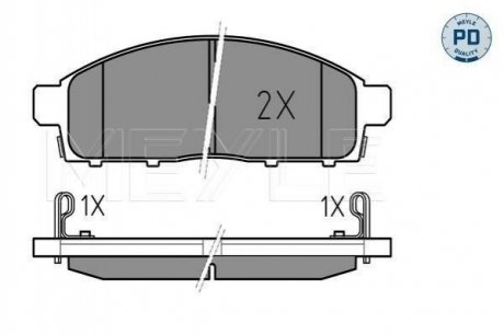 Колодки тормозные (передние) Mitsubishi L200/Pajero Sport II 05- MEYLE 025 245 2916/PD