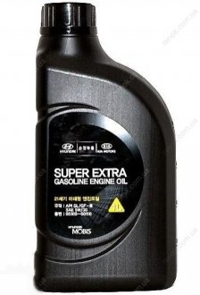 Масло ДВС 5W-30 1 л Super Extra Gasoline SL/GF-3 п/с MOBIS 05100-00110 (фото 1)