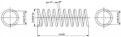 FORD Пружина подвески передн.Fiesta 95- MONROE SE0026