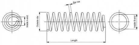 Задня пружина підвіски MONSE1091 MONROE SE1091 (фото 1)
