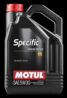 Олива для двигуна SPECIFIC 504/507 5W30 5L MOTUL 106375