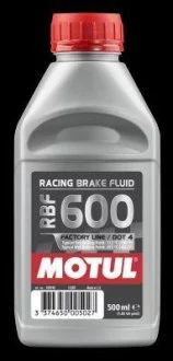 Гальмівна рідина 100% синтетична 806910/RBF 600 FACTORY LINE (0,5L)/100948 MOTUL 806910 / 100948