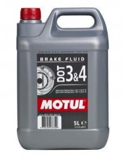 Гальмівна рідина 100% синтетична 807906/ DOT 3&4 (5L)/104247=102719 MOTUL 807906 / 104247