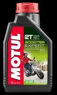 Олива для 2-х тактних двигунів Technosynthese 831801/SCOOTER EXPERT 2T (1L)/101254=105880 MOTUL 831801 / 105880