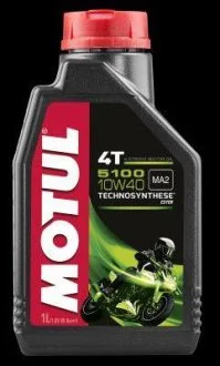 Олива для 4-х тактних двигунів Technosynthese естерова 836511/5100 4T SAE 10W40 (1L)/104066 MOTUL 836511 / 104066