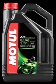 Олива для 4-х тактних двигунів Technosynthese естерова 836541/5100 4T SAE 10W40 (4L)/104068 MOTUL 836541 / 104068