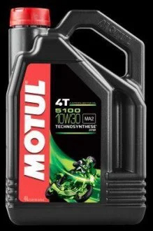 Олива для 4-х тактних двигунів Technosynthese естерова 836641/5100 4T SAE 10W30 (4L)/104063 MOTUL 836641 / 104063