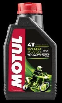 Олива для 4-х тактних двигунів Technosynthese естерова 836711/5100 4T SAE 15W50 (1L)/104080 MOTUL 836711 / 104080