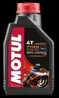 Олива для 4-х тактних двигунів 100% синтетична естерова 845411/7100 4T SAE 10W30 (1L)/104089 MOTUL 845411 / 104089