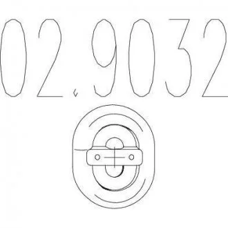 Гумовий елемент кріплення вихлопної системи MTS 02.9032