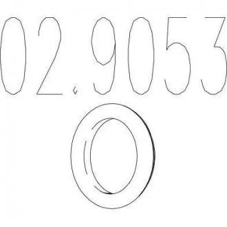 Монтажне кільце вихлопної системи (D (внутр.) - 58,2 мм; D (наружн.) - 71 мм; Висота - 13 мм) MTS 02.9053