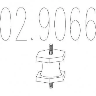Резиновый элемент крепления выхлопной системы MTS 02.9066