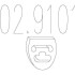 Монтажне кільце вихлопної системи (D (внутр.) - 47 мм; D (наружн.) - 57 мм; Висота - 10 мм) MTS 02.9101 (фото 1)