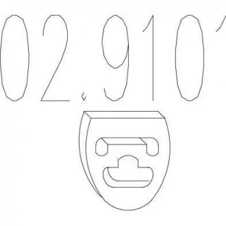 Монтажне кільце вихлопної системи (D (внутр.) - 47 мм; D (наружн.) - 57 мм; Висота - 10 мм) MTS 02.9101