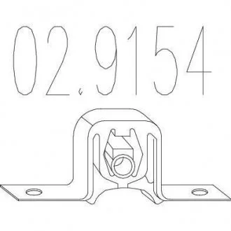 Резиновый элемент крепления выхлопной системы MTS 02.9154