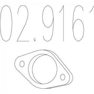 Монтажне кільце вихлопної системи MTS 02.9161