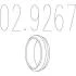 Монтажне кільце вихлопної системи (D (внутр.) - 66,1 мм; D (наружн.) - 78,8 мм; Висота - 14 мм) MTS 02.9267 (фото 1)