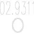 Монтажне кільце вихлопної системи (металеве) (D (внутр) - 45,5мм; D (наружн) -53,5мм; Висота-4,2мм) MTS 02.9311 (фото 1)