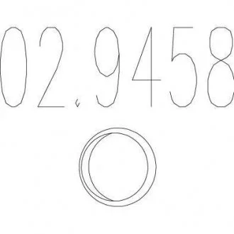 Монтажное кольцо выхлопной системы MTS 02.9458