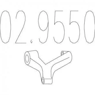 Гумовий елемент кріплення вихлопної системи MTS 02.9550