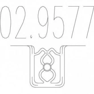 Резиновый элемент крепления выхлопной системы MTS 02.9577