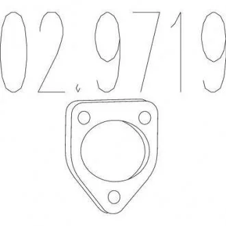 Монтажное кольцо выхлопной системы MTS 02.9719