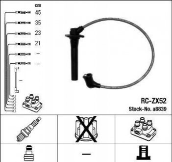 Комплект проводів запалення RC-ZX52 NGK 8839