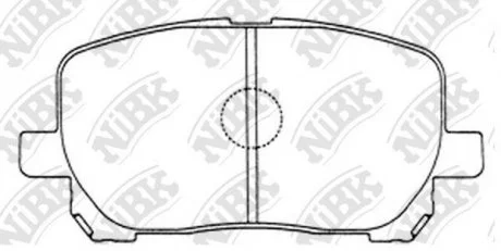 Колодки гальмівні дискові NiBK PN1470