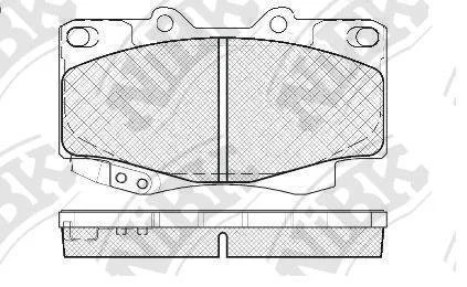 Колодки гальмівні дискові NiBK PN1830