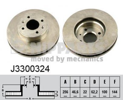 Тормозной диск NIPPARTS J3300324 (фото 1)