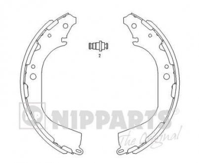 Комплект тормозных колодок NIPPARTS J3501045