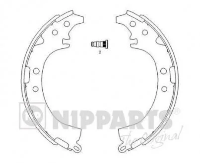 Гальмівні колодки NIPPARTS J3502050