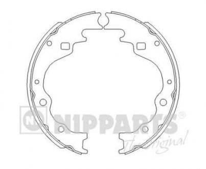 Комплект тормозных колодок NIPPARTS J3503025