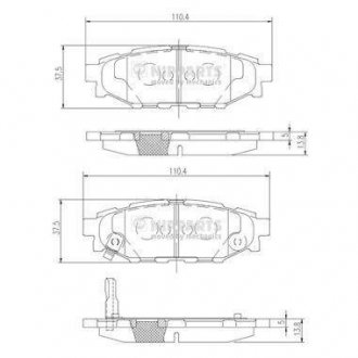 Тормозные колодки, к-кт. NIPPARTS N3617004