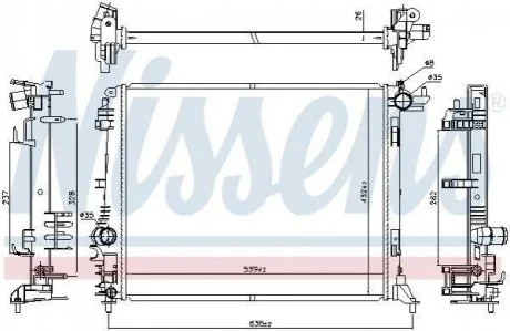 Прокладка головки циліндра NIS NISSENS 606473
